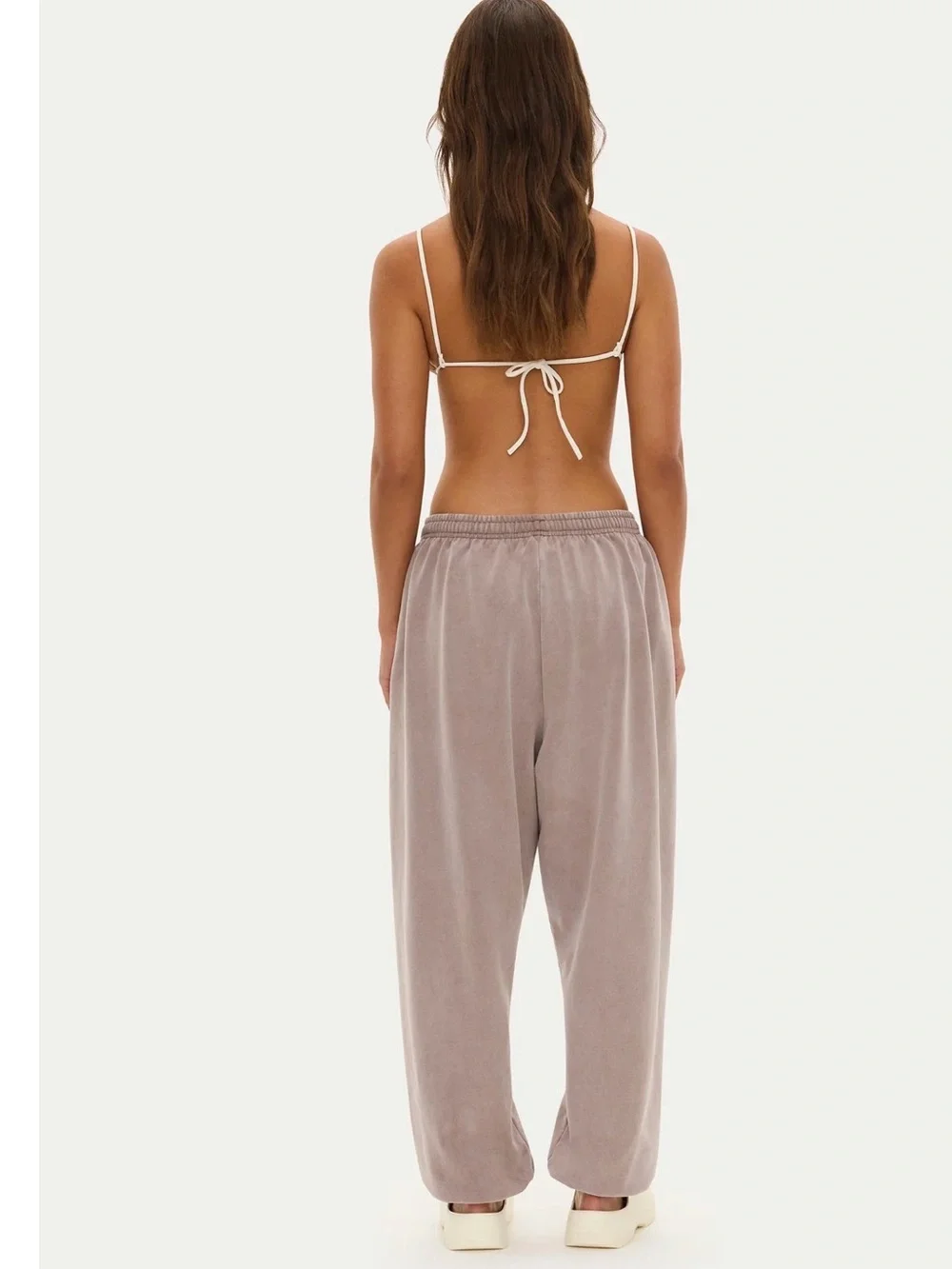 Women’s Taupe Jogger Pants - Pete Pareo